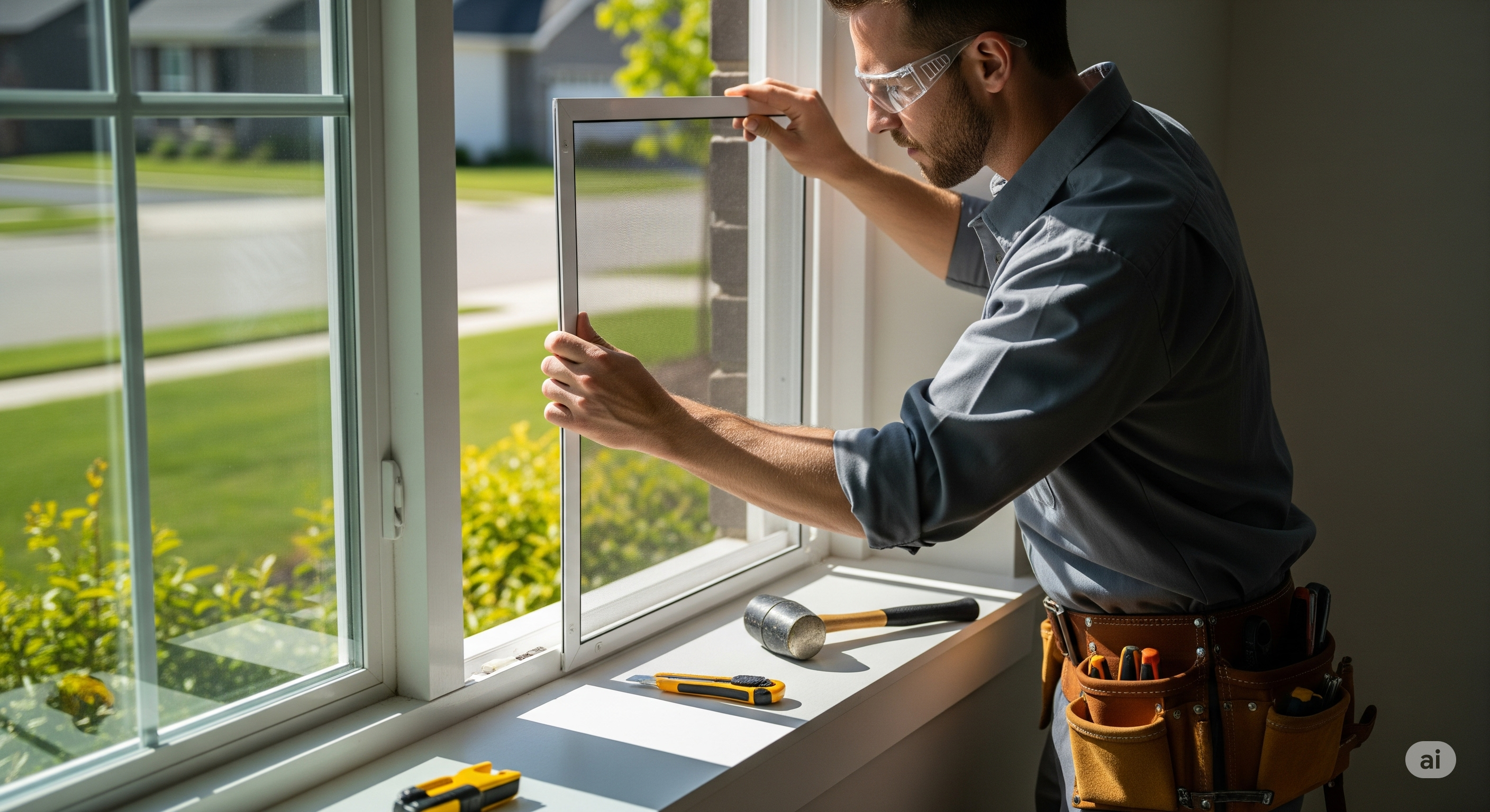 Window Screen Installation